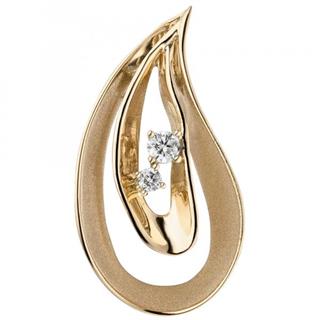 anhaenger-tropfen-585-gold-gelbgold-teil-matt-2-diamanten-brillanten-6017178-1.jpg