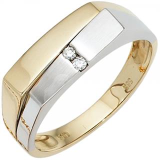 herren-ring-585-gold-gelbgold-weissgold-mattiert-2-diamanten-brillanten-goldring-5907045-1.jpg