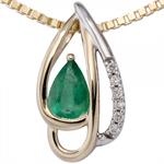 anhaenger-585-gelbgold-bicolor-6-diamanten-brillanten-1-smaragd-gruen-2436226-1.jpg
